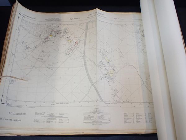 A COLLECTION OF ORDNANCE SURVEY SCALE 1: 2500 (25 inches to mile) 56 MAP SHEETS OF DORSET