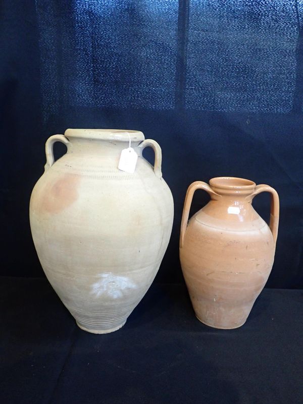 TWO STORAGE JARS