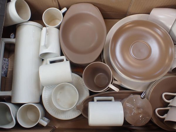 AN ELLEGREAVE POTTERY 'TIKO' COFFEE SERVICE