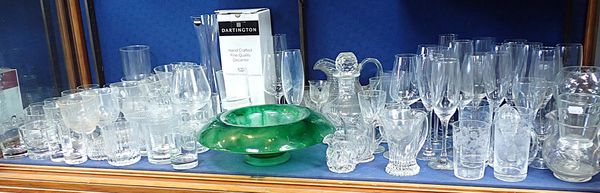A QUANTITY OF DOMESTIC GLASSWARE