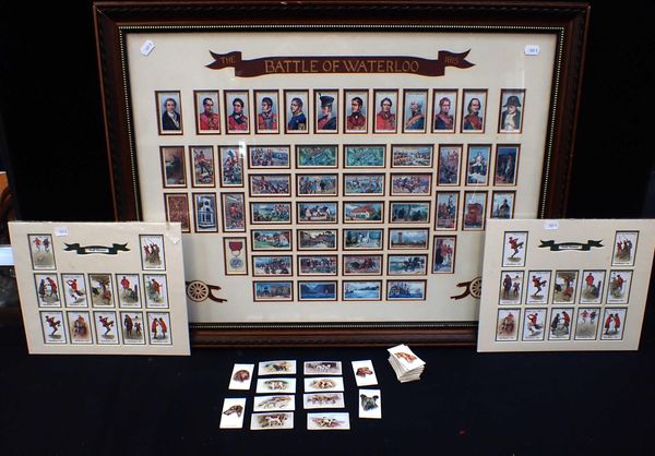 BATTLE OF WATERLOO FRAMED CIGARETTE CARDS