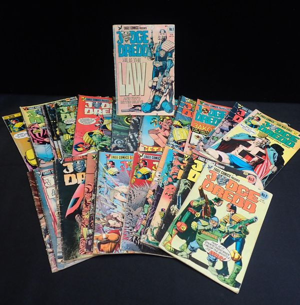 A COLLECTION OF JUDGE DREDD COMICS