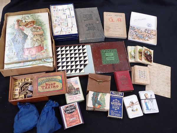 SIX CHROMOLITHOGRAPH JIG-SAW PUZZLES