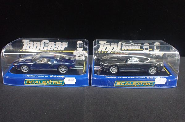 TWO BOXED SCALEXTRIC 'TOP GEAR CARS'