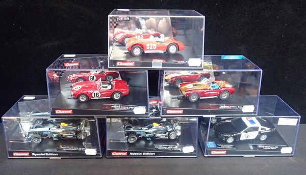 SIX CARRERA EVOLUTION SLOT CARS
