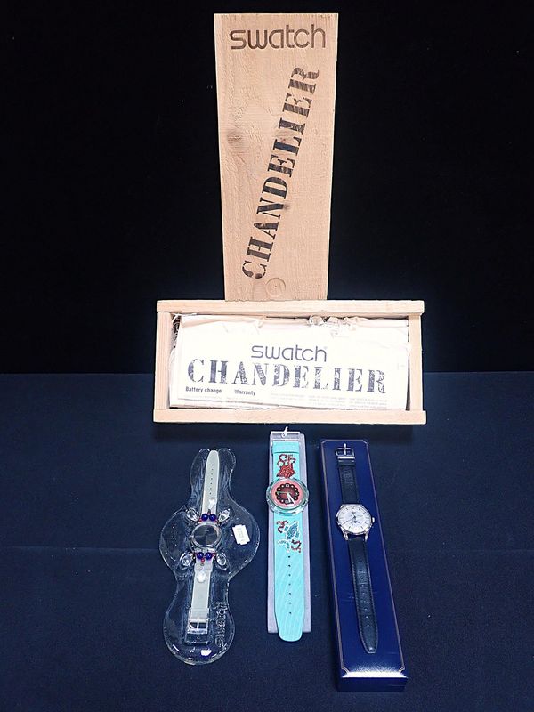 HENRY OF LONDON STAINLESS STEEL WRIST WATCH