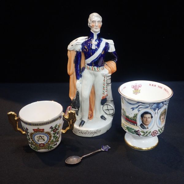 A COALPORT BONE CHINA PRINCE CHARLES AND LADY DIANA WEDDING BEAKER
