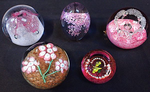 THREE CAITHNESS PAPER WEIGHTS