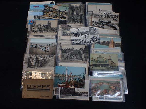 DIEPPE AND ENVIRONS: LARGE COLLECTION OF POSTCARDS