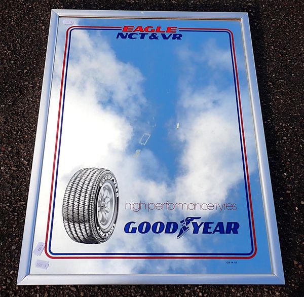 A GOODYEAR ADVERTISING MIRROR