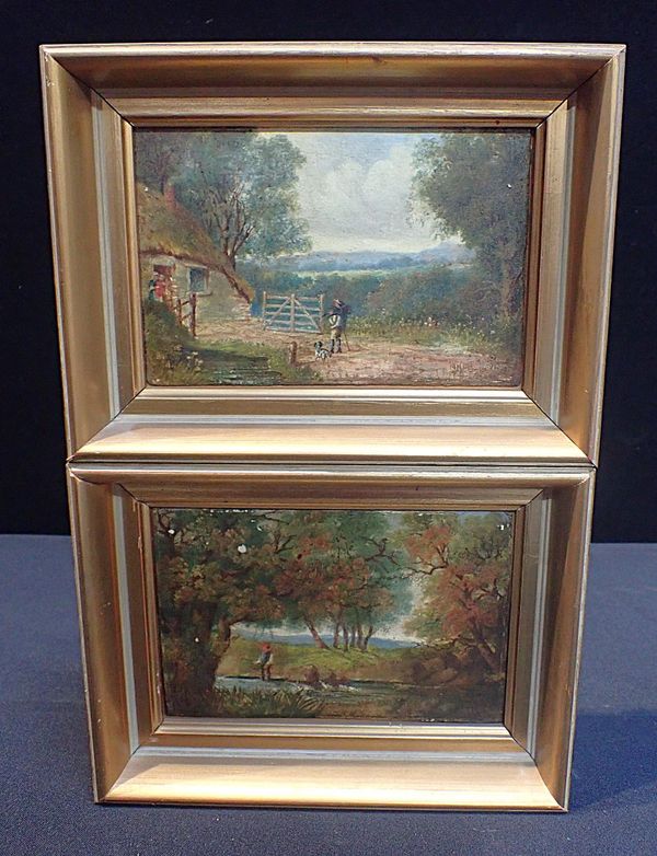 J. HESLING,19th CENTURY: A PAIR OF DORSET VIEWS