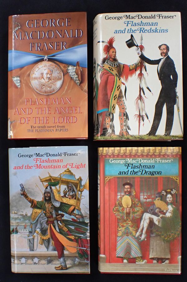 GEORGE MACDONALD FRASER: FOUR SIGNED 'FLASHMAN' FIRST EDITIONS