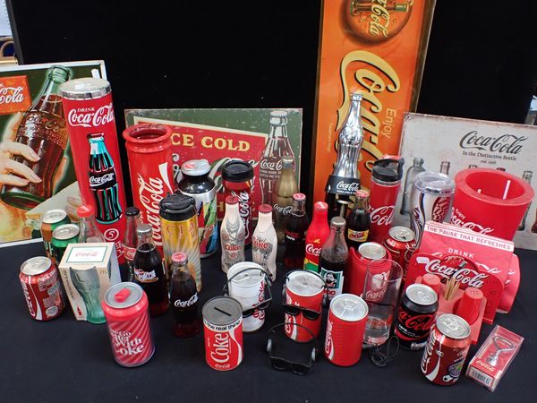 A COLLECTION OF COCA-COLA MEMORABILIA