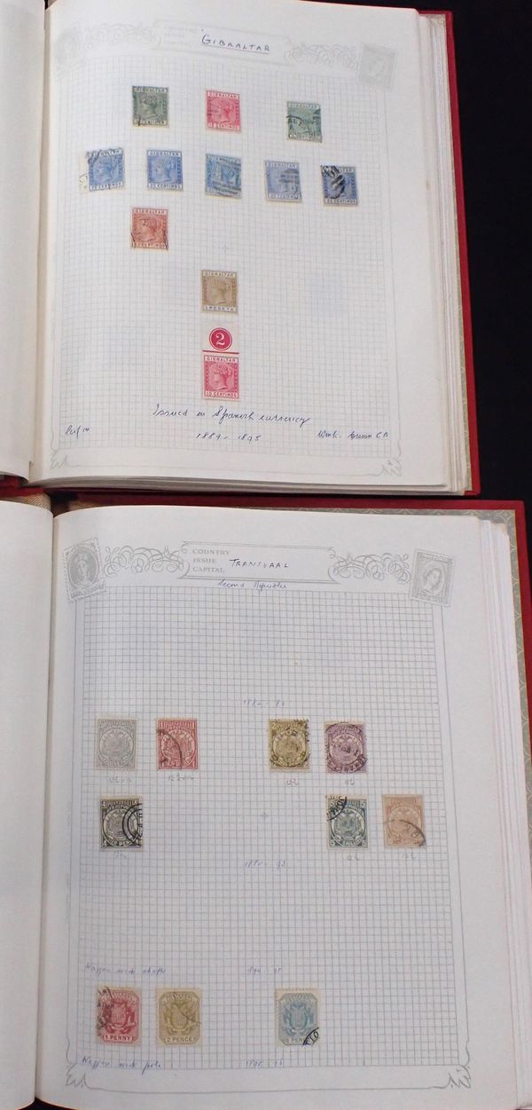 TWO ALBUMS OF VICTORIAN AND LATER BRITISH EMPIRE POSTAGE STAMPS