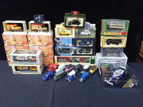 A QUANTITY OF BOXED AND LOOSE  DIECAST VEHICLES