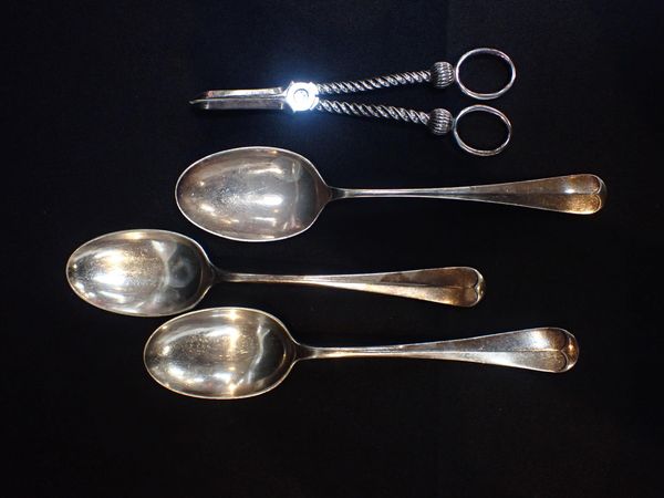 A PAIR OF VICTORIAN GRAPE SCISSORS