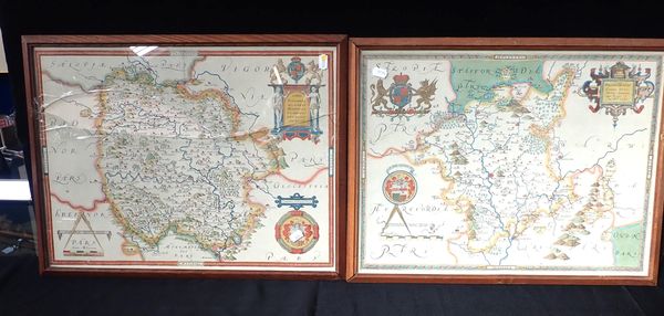 TWO CHRISTOPHER SAXTON MAPS