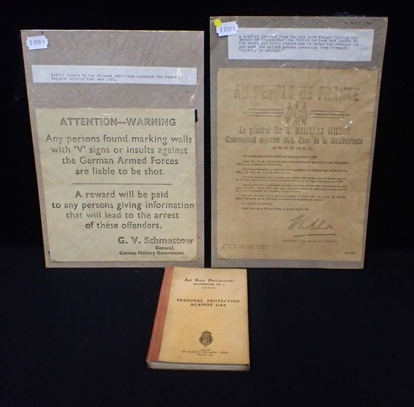 A WWII GERMAN OCCUPIED CHANNEL ISLANDS POSTER: