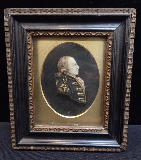 A WAX RELIEF PORTRAIT OF ADMIRAL HOWE