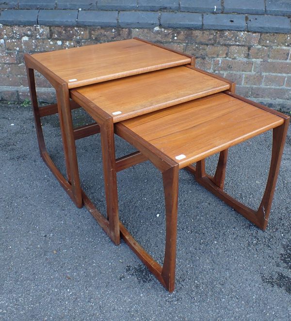 A NEST OF THREE G-PLAN TEAK OCCASIONAL TABLES