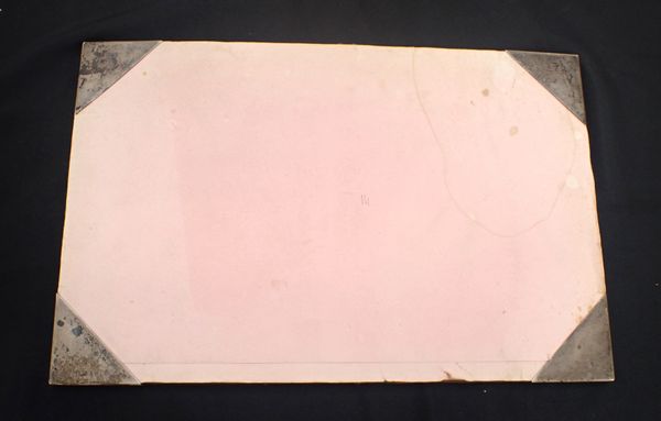 A SILVER-MOUNTED DESK BLOTTER
