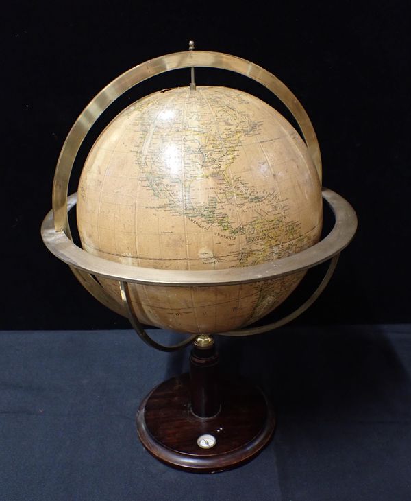 A GLOBE TERRESTRE BY ANTONIO VALLARDI, MILANO