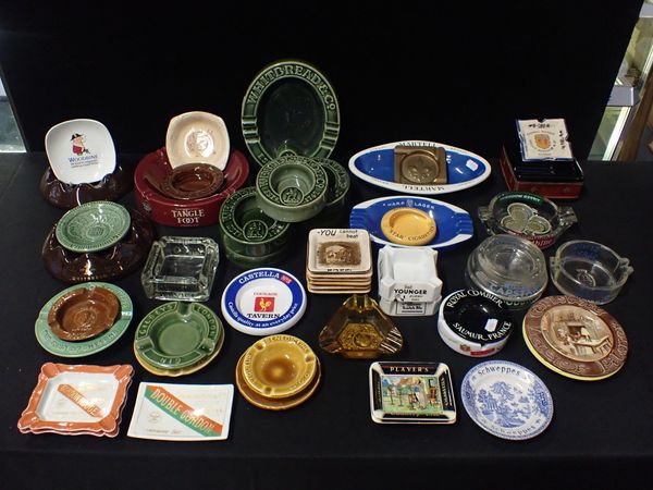 A COLLECTION OF PUB ADVERTISING ASHTRAYS