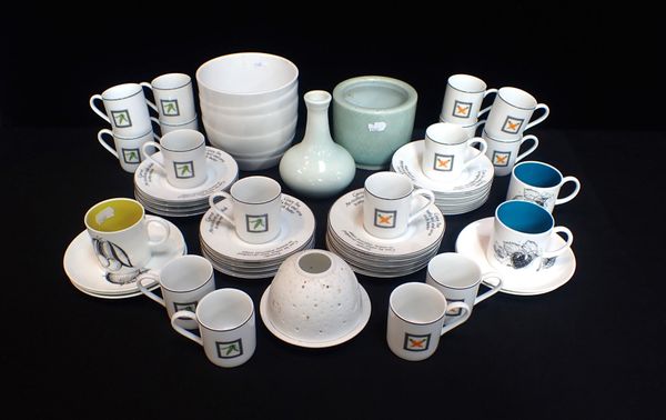 A SUSIE COOPER PART COFFEE SET