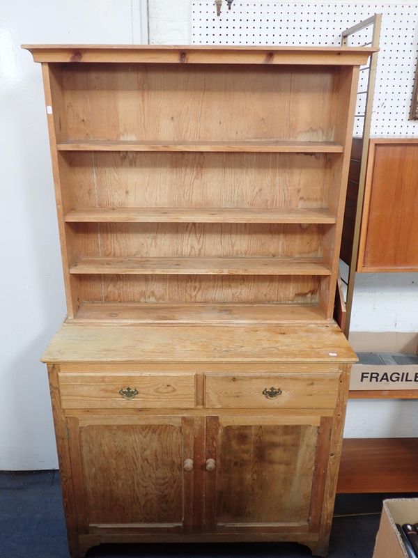 A 19TH CENTURY PINE DRESSER