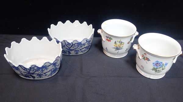 A PAIR OF HEREND CACHE-POTS