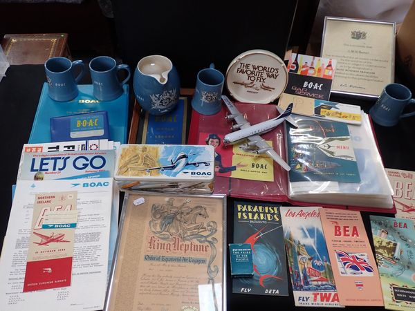 B.O.A.C AIR TRAVEL INTEREST: A COLLECTION OF MEMORABILIA