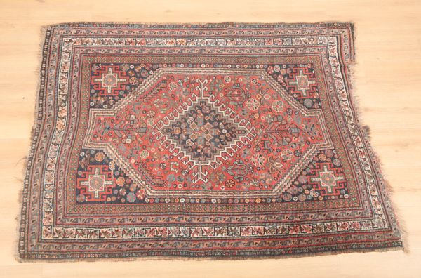 AN ANTIQUE AFSHAR RUG