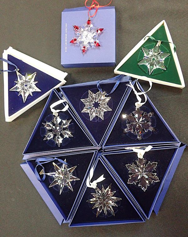 SWAROVSKI: ANNUAL EDITION CHRISTMAS ORNAMENTS
