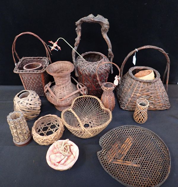 A COLLECTION OF JAPANESE BASKETS