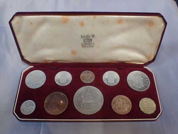 A ROYAL MINT CASED 1953 CORONATION TEN-COIN SET