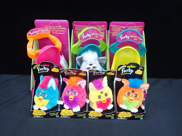 FOUR BOXED TALKING FURBY BUDDIES