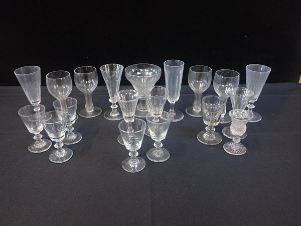 A COLLECTION OF DRINKING GLASSES