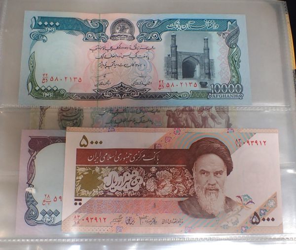 AN ALBUM OF WORLD BANKNOTES