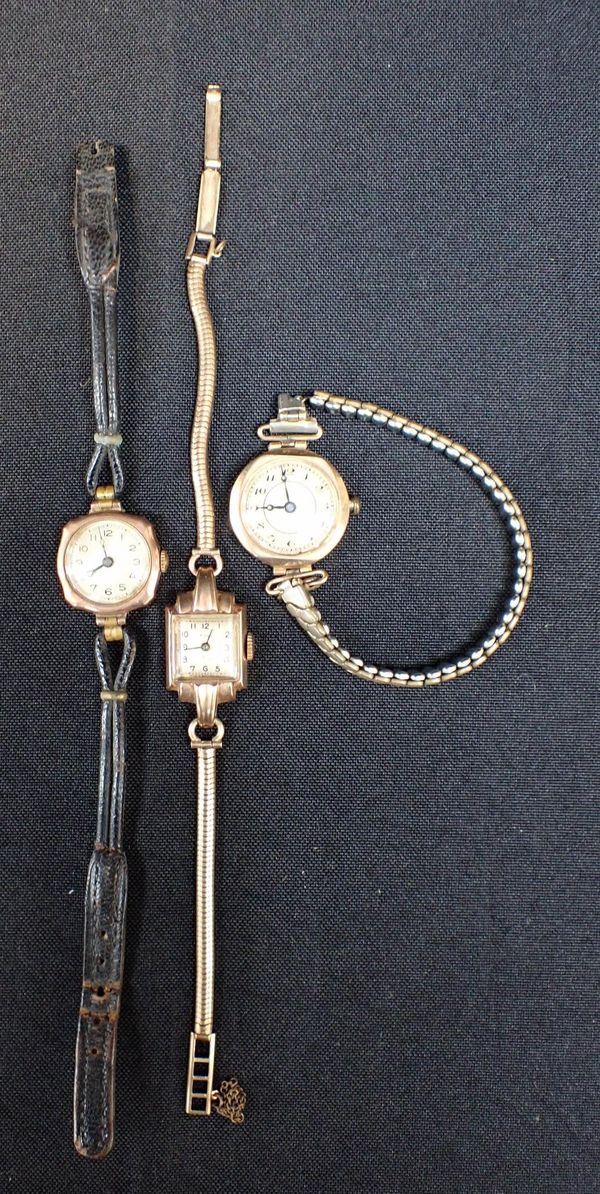 THREE LADIES' WRISTWATCHES