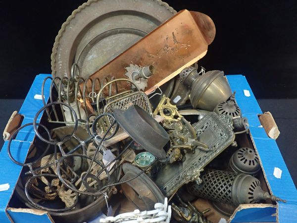 A COLLECTION OF ASSORTED METALWORK