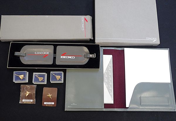 CONCORDE: TWO 9ct GOLD TIE TACKS