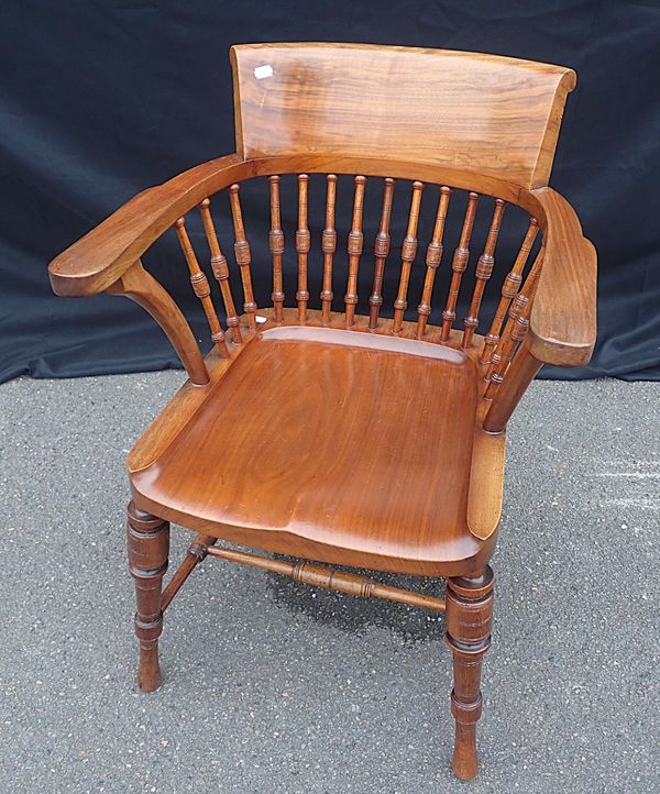 AN AESTHETIC STYLE BOW ARMCHAIR