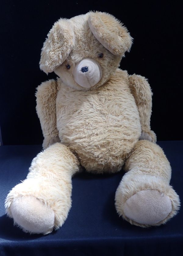 'WELLINGTON'; A LARGE ARTIST-MADE TEDDY BEAR