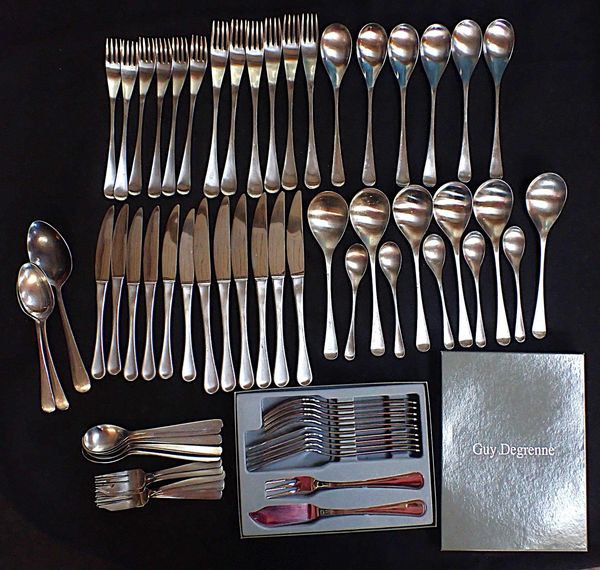 ROBERT WELCH FOR OLD HALL; A SET OF 'ALVESTON' STEEL CUTLERY