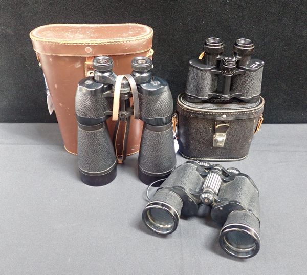 THREE PAIRS OF BINOCULARS