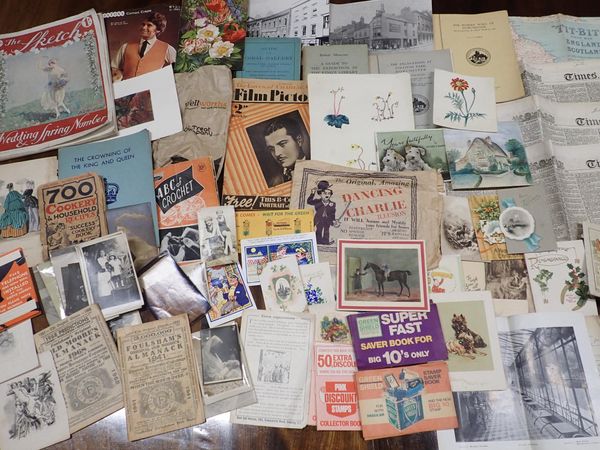 A QUANTITY OF EPHEMERA