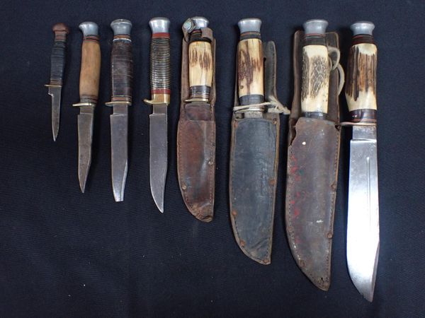 A COLLECTION OF BOWIE KNIVES