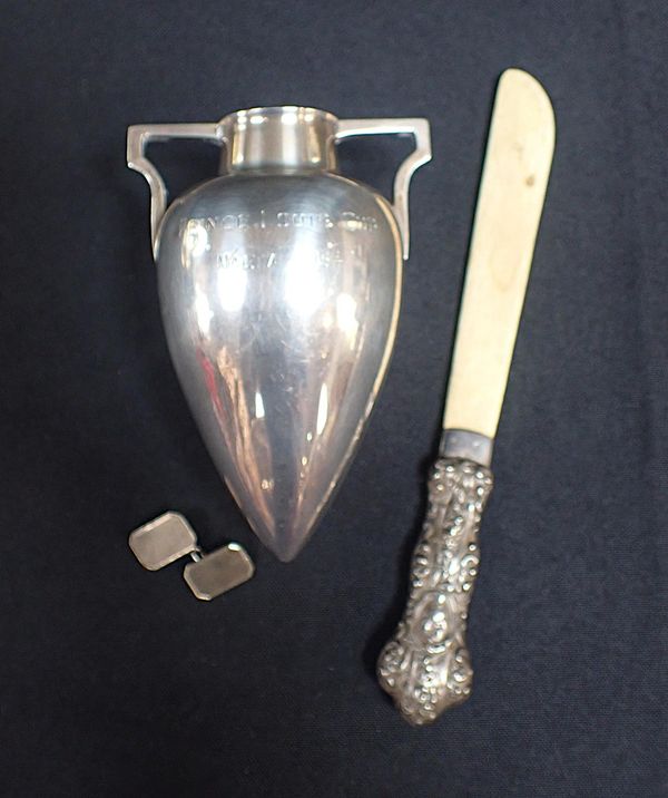 A SILVER SPORTING TROPHY
