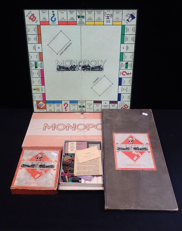 THREE OLD MONOPOLY SETS