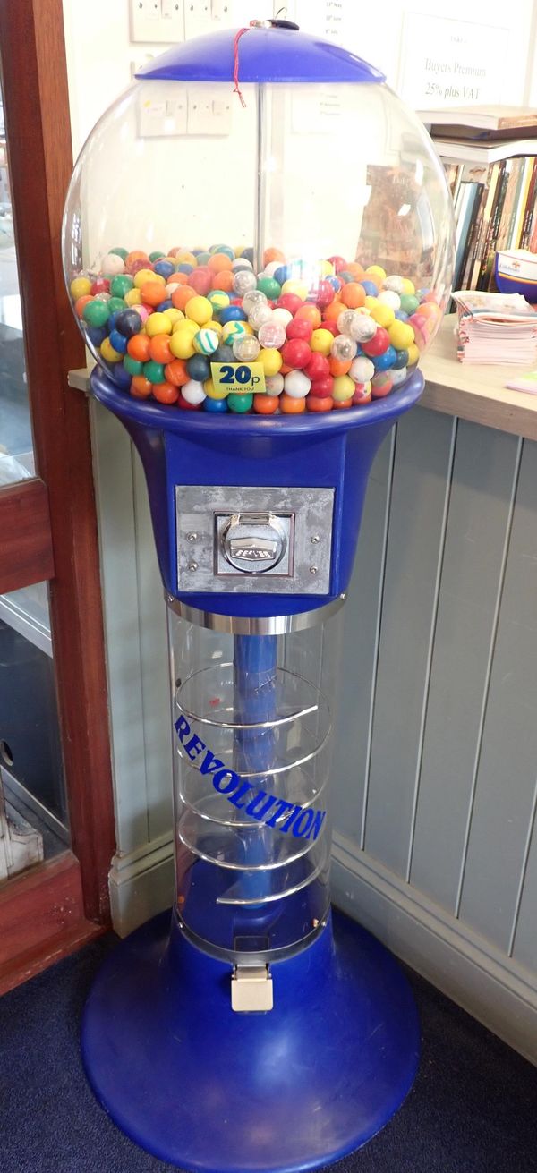 A 'REVOLUTION' SPIRAL BUBBLEGUM/TOY VENDING MACHINE
